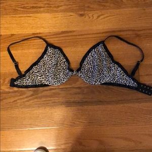 Victoria secret leopard print wire bra.